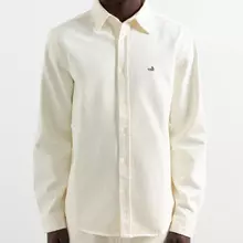 Edmmond Studios Off White Duck Denim Shirt Hemd Herren weiß von Edmmond Studios