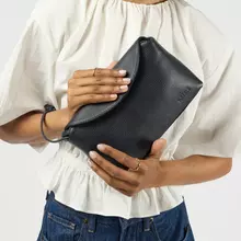 O MY BAG Sienna Mini Universe Blue Soft Grain Leather Handtasche Leder blau von O My Bag