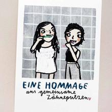 Silke Schmidt Mini Druck Zähneputzen von Silke Schmidt