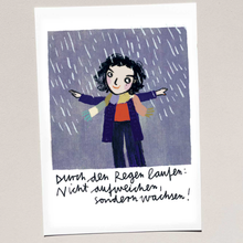 Silke Schmidt Mini Druck Regen von Silke Schmidt
