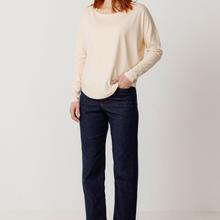 SKFK Hogei Shirt Damen Longsleeve Modal creme von SKFK