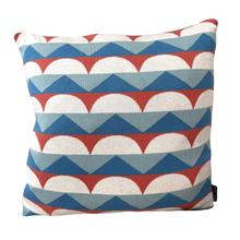 Funky Doris Kissenhülle TOBY BLUE blau hellrot von Funky Doris