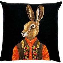 Kissen Hase Grüne Weste Gobelin 45x45 von Mars & More