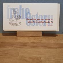 Klappkarte in Bleisatz / Buchdruck von H- H Koch