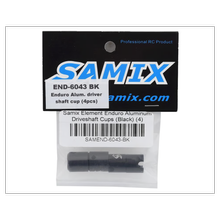 Samix Alum. Antriebswelle Endkappen 4Stk. schwarz Enduro von SAMIX
