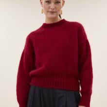 By-Bar Sonny Wine Rose Mohair Pullover Damen rot von by-bar