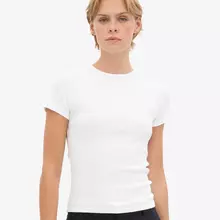 Colorful Standard Organic Rib SS T-Shirt Optical White Damen Shirt weiß von Colorful Standard