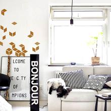Wandsticker RAUTEN 40er SET KUPFER Wandtattoo Wallart Sticker  von Urban ART Berlin
