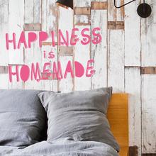 Wandsticker HAPPINESS IS HOMEMADE Typo Schriftzug von Urban ART Berlin