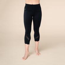 Niyama Yoga Leggings ¾ MeshCapri, schwarz von Bodhi