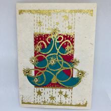 Grußkarte – Weihnachtsbaum mit Glitzersternchen von Bhaktapur/UNICEF