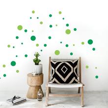 Wandsticker Punkte Bunt 50er Set Konfetti Dots 