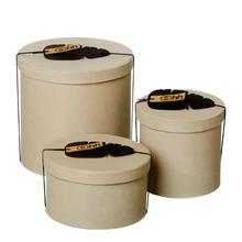 Set mit 3 Londoner Boxen in beige von OOHH von OOHH