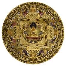 Thangka – Buddha Shakyamuni – Mandala – 23x23cm von Karsang Lama