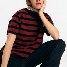 Suite13Lab Isquia Top Stripes Brick Damen Streifenshirt schwarz rot von Suite 13