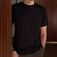 About Companions Liron Eco Merino Black T-Shirt Herren schwarz von About Companions