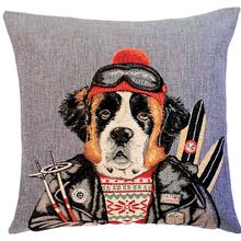 Kissen Ski Freunde Bernhardiner 45x45 cm von Mars & More