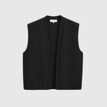 Maison Anje Besco Cardigan Weste Ebene Damen Alpaka Wolle schwarzbraun von Maison Anje