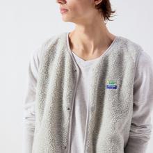American Vintage Hoktown Teddyfleece Weste Polar Chine Meliert Herren hellgrau von American Vintage