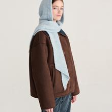 Bobo Choses Knitted Hooded Scarf Blue Unisex Schal Wolle hellblau von Bobo Choses