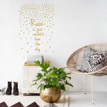 Wandtattoo Schriftzug Rain is just Confetti from the Sky  von Urban ART Berlin
