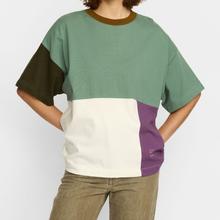 Selfhood Oversized T-Shirt Green Damen Colorblocking grün von Selfhood