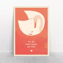 Monimari Postkarte Schwäne von Monimari