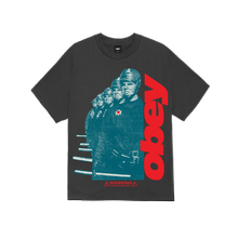 Obey Love Is Brutal T-Shirt Vintage Black Herren Shirt Print schwarz von OBEY