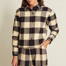 Suite 13 Astan Check Blouse Damen Karo Hemd schwarz von Suite 13
