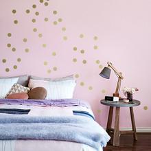 KONFETTI DOTS GOLD Wandsticker 60er Set a 5cm, metallic Wandtattoo Punkte Silber & auch in Kupfer von Urban ART Berlin
