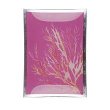 Glasteller Koralle, silber pink von Gift Company