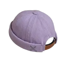 Docker Beanie Purple Washed Denim von Beton Cire von Beton Cire