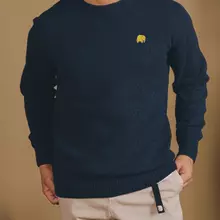 Trendsplant Sella Knit Blazer Navy Strickpullover Herren navy blau von Trendsplant