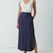 SKFK Lendia Midi Skirt Damen Rock navy von SKFK