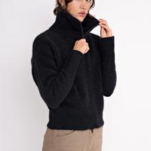 JOHNNYLOVE Susy Zipper Cardigan Black Damen Mohair Strickjacke schwarz von Johnny Love