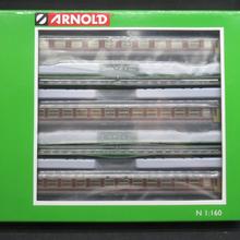 Arnold (Hornby) HN4317 3-tlg. Set FS Reisezugwagen UIC-X Typ 1964 Rosso Fegato Spur N OVP von Arnold (Hornby)