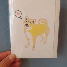 Herr Pong Shiba Inu Klappkarte mit Umschlag von Herr Pong Berlin