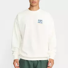 Revolution Printed Crewneck Waves Pullover Herren weiss von Revolution