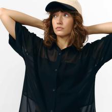 Suite 13 Minab Shirt Schiffon Black Damen Bluse schwarz von Suite 13