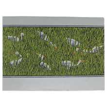 Grußkarte – Storche im Gras von Bhaktapur/UNICEF