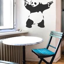 Wandtattoo BANKSY PANDA Wandsticker Streetart Stencil Sticker von Urban ART Berlin