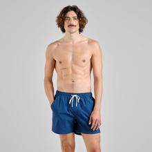 Dedicated Swim Shorts Birka Teal Blue Badehose Herren blau von Dedicated