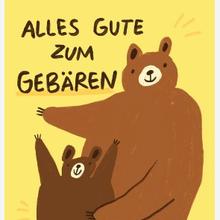 Postkarte Gebären Slinga Illustration von Slinga Illustration